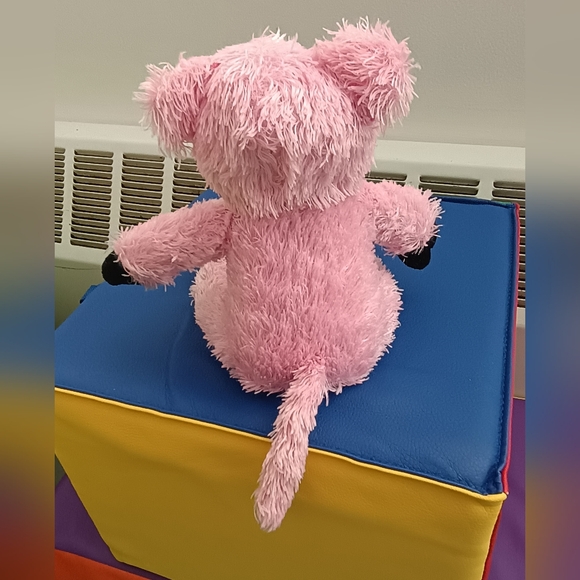 Pig piglet piggy Bashful Fuzzy Light Pink Barn animal animal sitting plush 10in - Picture 6 of 12